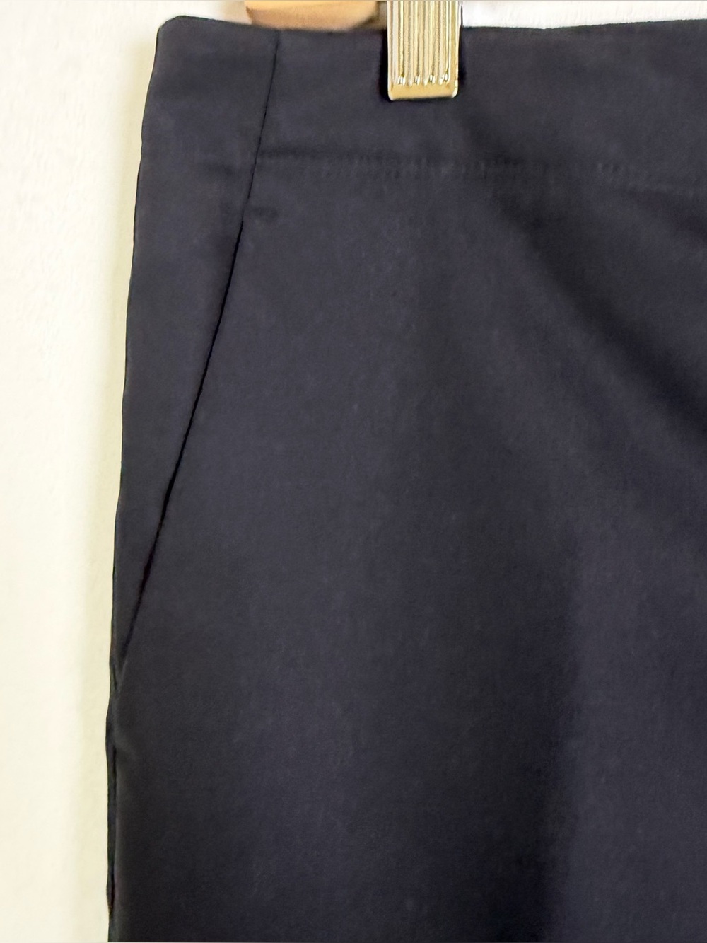 Helmut Lang Women Sz 8 Black Split Hem Trousers Stretch Tailored Designer Pants - Picture 7 of 14